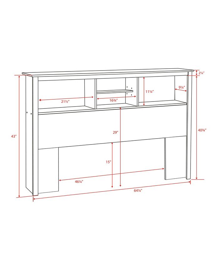 Prepac Salt Spring Queen Headboard - Macy's