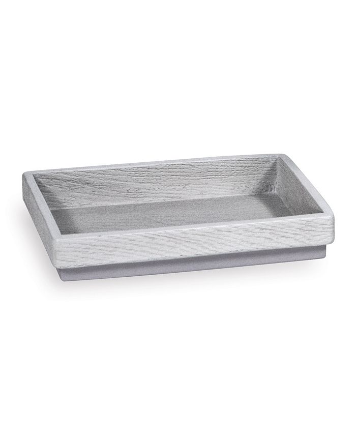 DKNY Grey Wood 4Pc. Bath Accessory Set Macy's