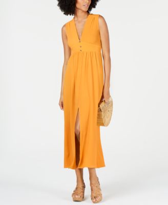 Monteau Petite Split-Hem A-Line Maxi Dress - Macy's