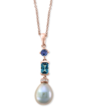 image of Effy Multi-Gemstone & Diamond Accent 18