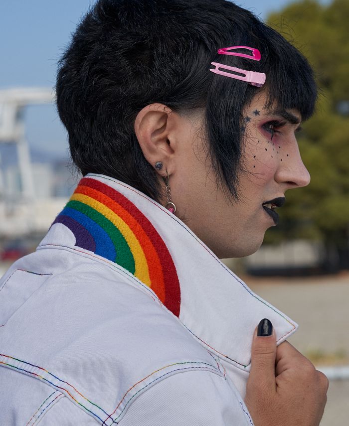 Levi's Pride Collection Denim Rainbow Collar Trucker Jacket & Reviews -  Coats & Jackets - Men - Macy's