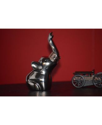 Silver Elephant Ring Holder