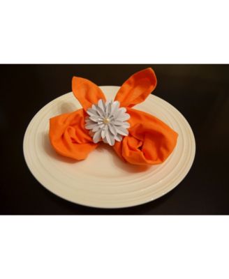 White Pearl Flower Napkin Ring