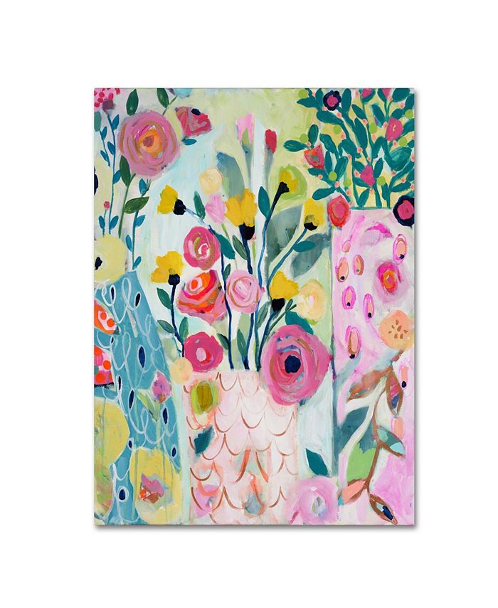 Trademark Global Carrie Schmitt 'Vase of Flowers' Canvas Art - 24
