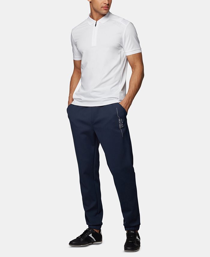 Hugo Boss BOSS Men's Philix 1 Slim-Fit Perforated Polo Shirt - Macy's
