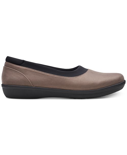 Clarks Women's Cloudsteppers Ayla Pure Flats, Created for Macy's ...
