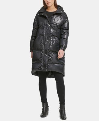 dkny long puffer