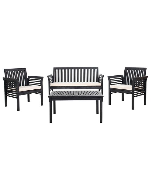 Safavieh Carson 4pc Outdoor Seating Set Reviews Furniture Macy S