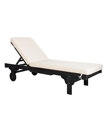Safavieh - Newport Chaise Lounge Chair With Side Table, Quick Ship