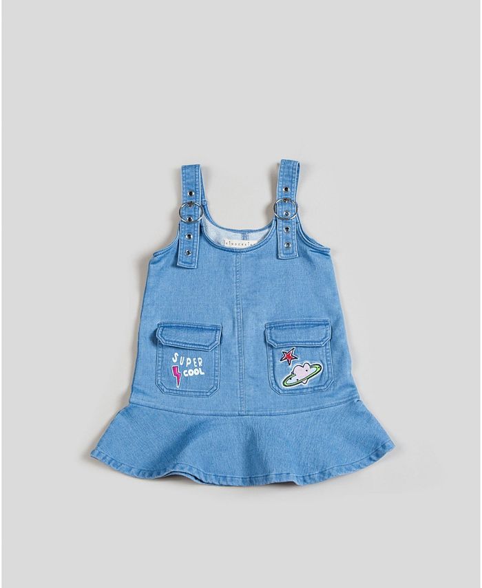 Kinderkind Big, Little, & Toddler Girls Flounced Skirt Overall - Macy's