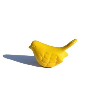 Vibhsa Bird Figurine 0f Health Happiness 3.5" L In Yellow