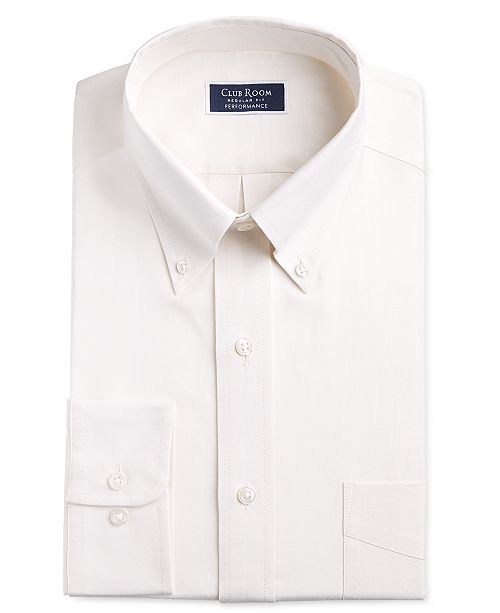 Club Room Men S Classic Regular Fit Stretch Oxford Solid Dress