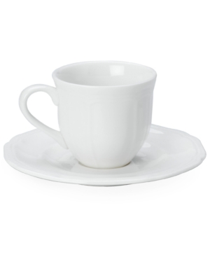 Mikasa Dinnerware, Antique White Espresso Cup and Saucer