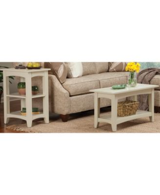 Shaker Cottage Bench with Shelf, Sand