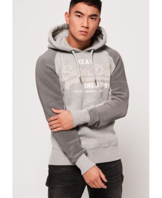 superdry mens grey hoodie