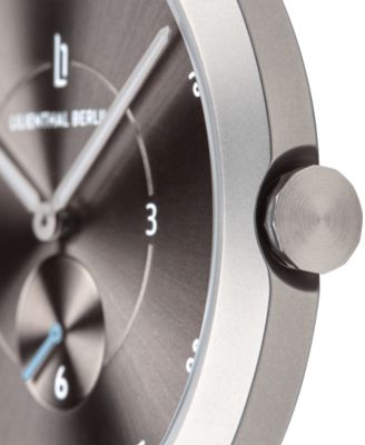 L1 Gray Leather Watch 42mm