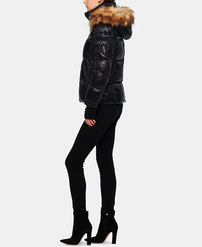 S13 Women's Allie FauxFurTrim Hooded Down Puffer Coat & Reviews