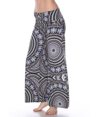 Geometric Print Palazzo Pants