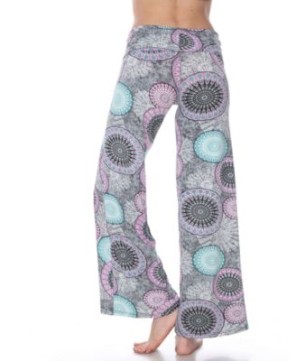 Circle Print Palazzo Pants