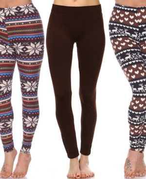 White Mark Pack of 3 Leggings
