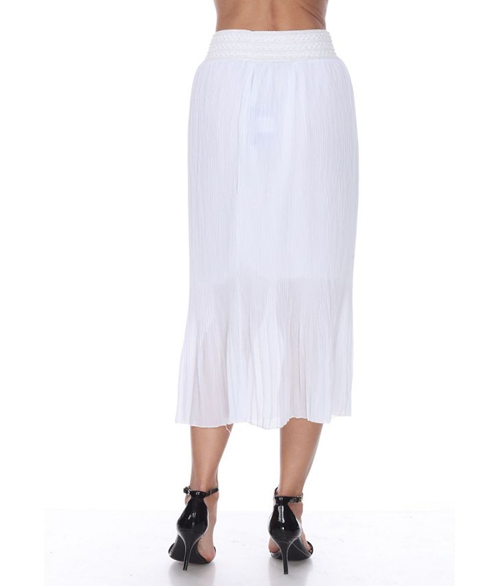 White Mark Pleated Midi Skirt & Reviews - Skirts - Women - Macy's
