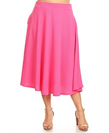 Plus Size Tasmin Flare Midi Skirt