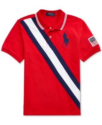Polo Ralph Lauren Big Boys Basic Mesh Americana Polo Shirt & Reviews ...