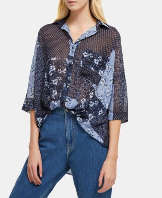 French Connection - Patchwork Floral Shirt
