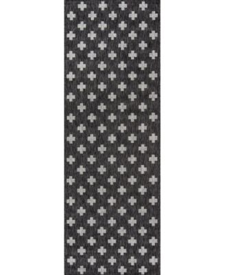 Novogratz Villa Vi-01 Charcoal 3'3" x 5' Outdoor Area Rug