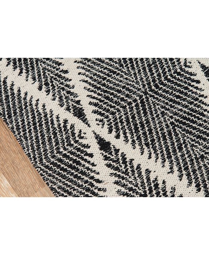 Erin Gates River Riv1 MachineWashable Beacon Black 2' x 3' Area Rug