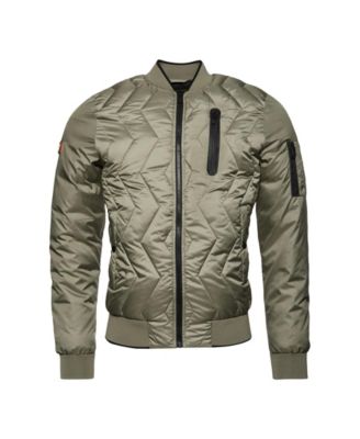 superdry zig zag quilt bomber jacket