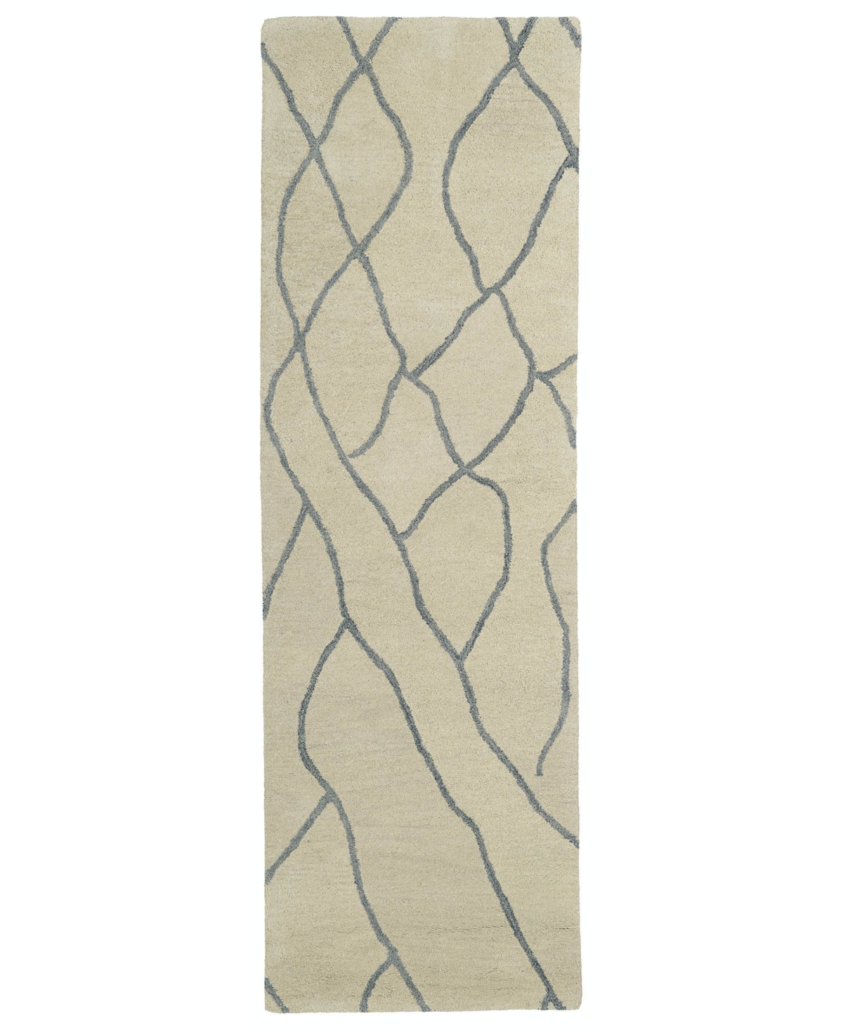Kaleen Casablanca CAS03-01 Ivory 3' x 10' Runner Rug - Ivory