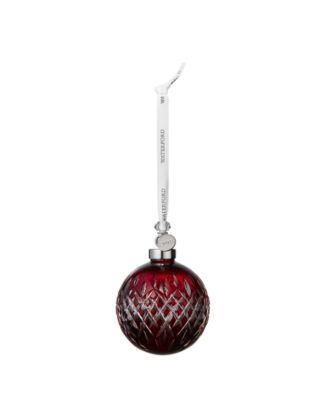 Waterford - Ruby Ball Ornament