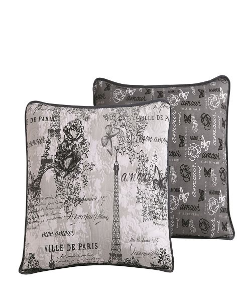 Blush Amour Paris Themed 5pc Queen Reversible Quilt Set Reviews