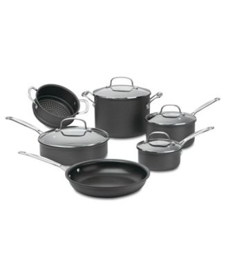 Cuisinart Chef's Classic Hard-Anodized 14-Pc. Cookware Set - Macy's