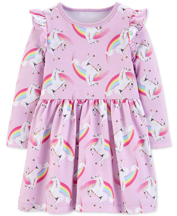 Carter's Toddler Girls Unicorn-Print Cotton Dress & Reviews - All Girls ...