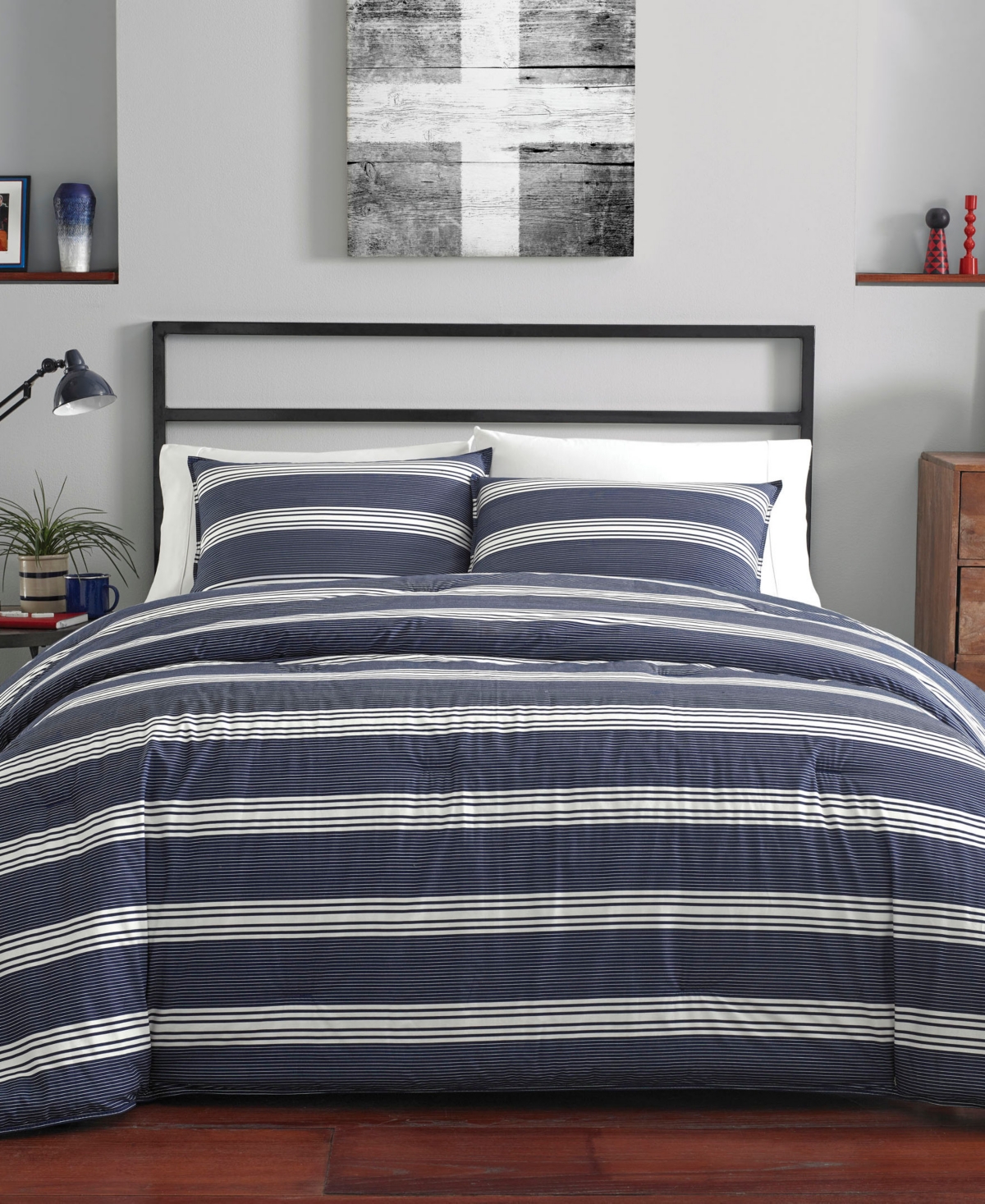 Nautica Craver Reversible 3-Piece Duvet Cover Set