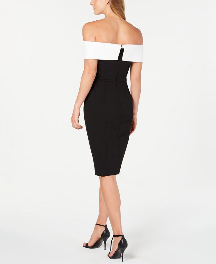 calvin klein strapless foldover gown