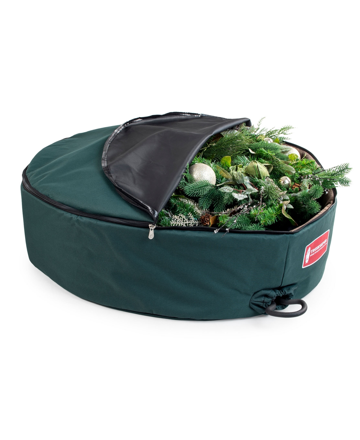 36" Padded Christmas Wreath Storage Container - Green
