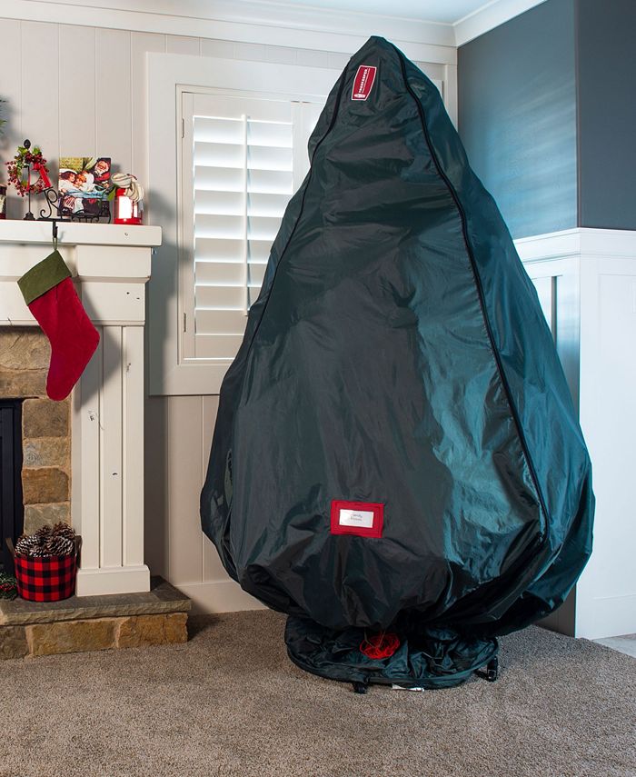 TreeKeeper Upright Assembled Christmas Tree Bag with Wheels, 7'-9 ...