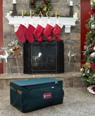 Christmas Ornament Storage Box with Adjustable Dividers