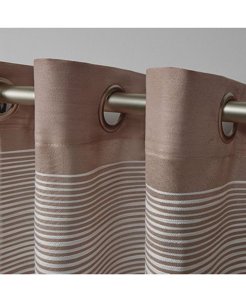 Exclusive Home Kadomo Striped Grommet Top Curtain Panel Pair 54
