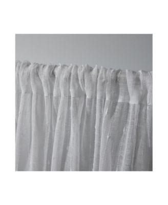 Itaji Sheer Rod Pocket Top Curtain Panel Pair, 54" x 63"