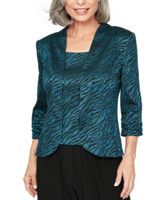 Alex Evenings - Printed Top & Jacket