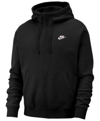 mens black nike zip up hoodie