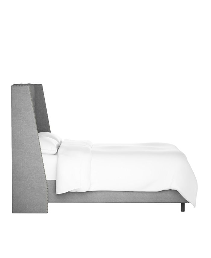 Macy's Nail Button Tufted Wingback Bed Full & Reviews Furniture