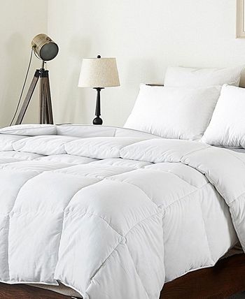 Cheer Collection - Luxury All Season White Goose Down Alternative Comforter - Full/Queen