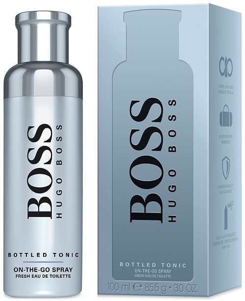 Hugo Boss Men S Boss Bottled Tonic Fresh Eau De Toilette On The Go Spray 3 Oz Reviews All Perfume Beauty Macy S
