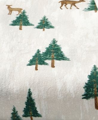 Printed Cotton Flannel 4-Pc. Sheet Set, Full