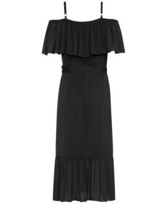 CITY CHIC Trendy Plus Size Off-Shoulder Wrap Dress